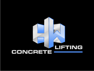 H&W Concrete Lifting logo design by BintangDesign