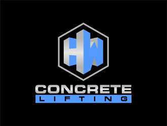 H&W Concrete Lifting logo design by coco