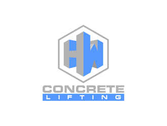 H&W Concrete Lifting logo design by coco