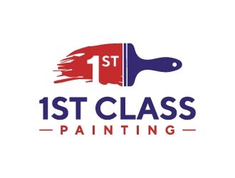 1st Class Painting logo design by maserik