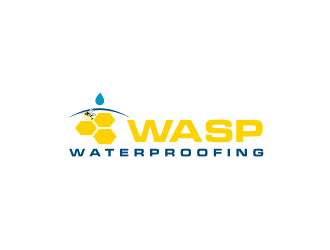 WASP WATERPROOFING logo design by Barkah