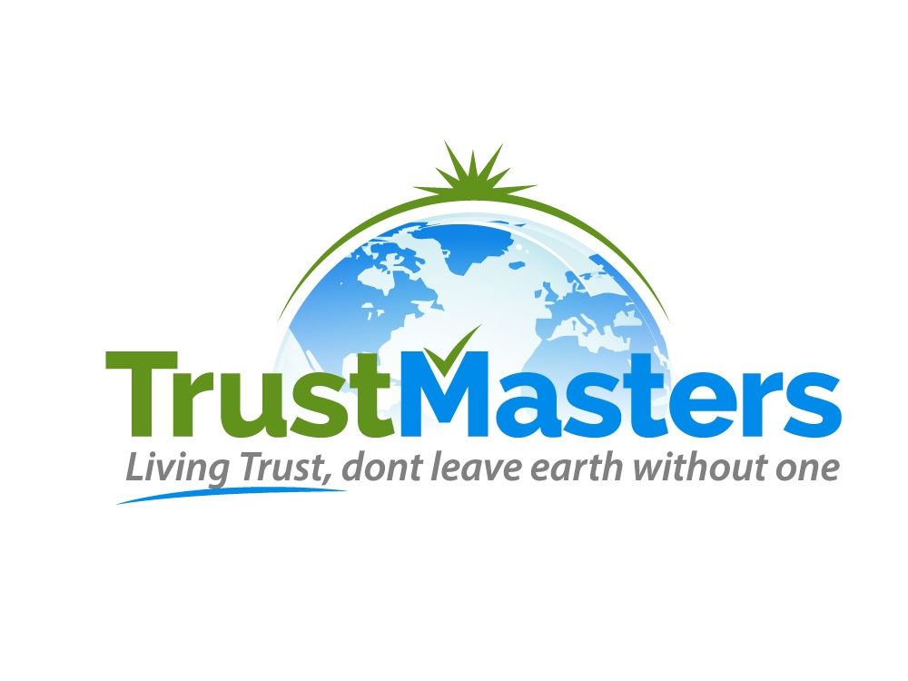 TrustMasters. This is not our logo. These are the 3 components I want to see in the logo (1)TrustMasters (2) Tagline: Living Trust, dont leave earth without one (3) Some sort of Globe   logo design by jaize