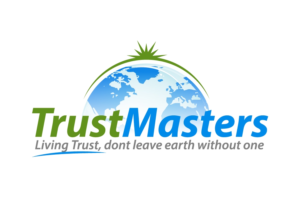 TrustMasters. This is not our logo. These are the 3 components I want to see in the logo (1)TrustMasters (2) Tagline: Living Trust, dont leave earth without one (3) Some sort of Globe   logo design by jaize