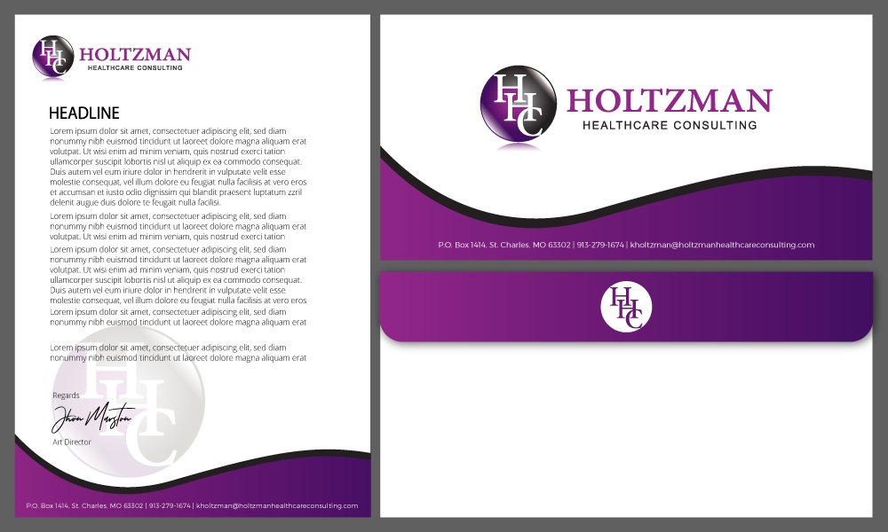 Holtzman Healthcare Consulting logo design by Gelotine