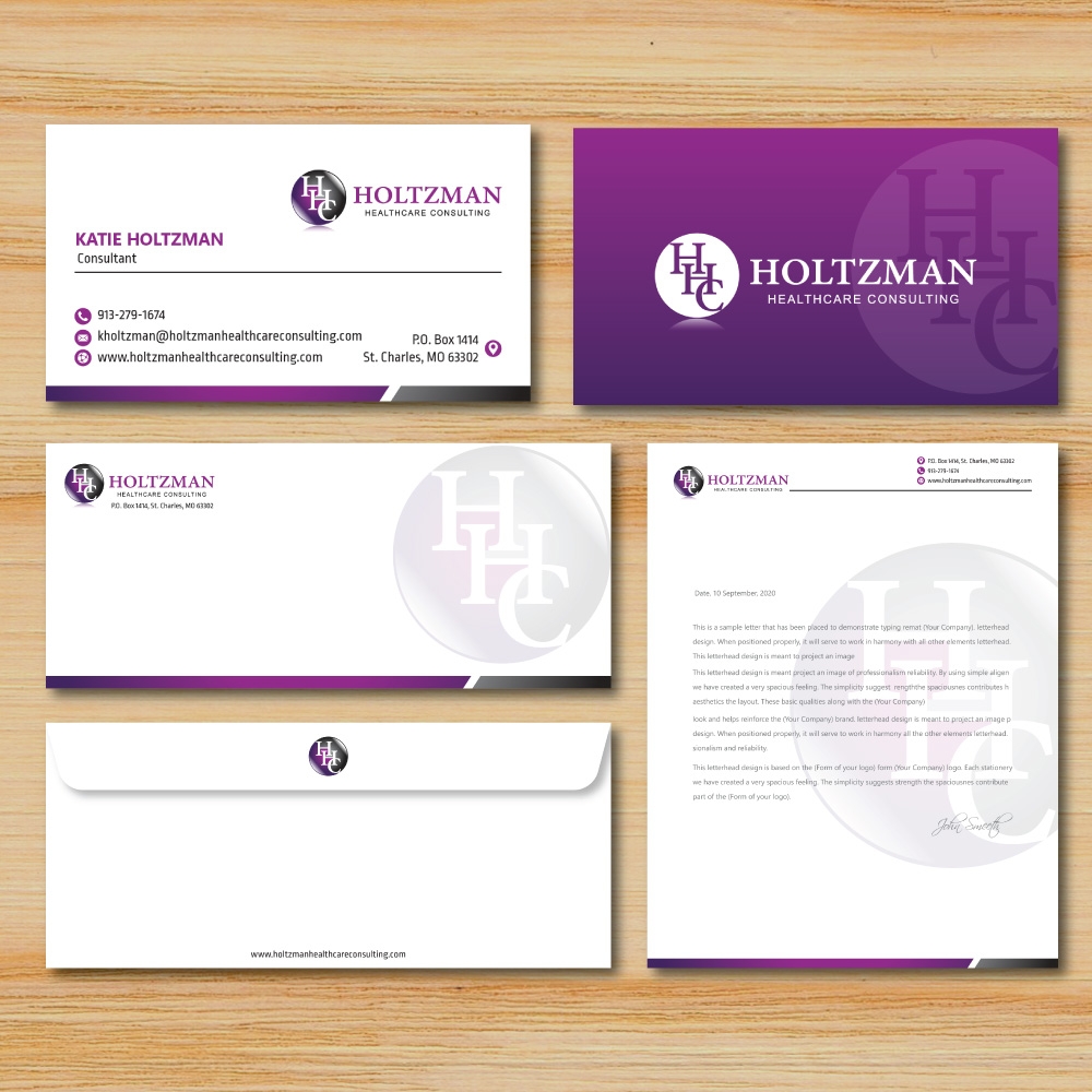 Holtzman Healthcare Consulting logo design by Boomstudioz