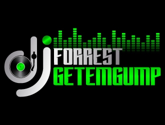 DJ Forrest Getemgump logo design by jaize