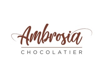 Ambrosia Chocolatier logo design by wa_2