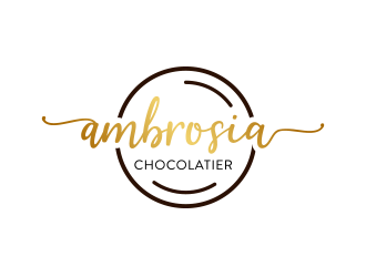 Ambrosia Chocolatier logo design by keylogo