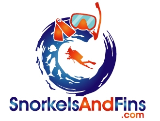 SnorkelsAndFins.com logo design by PMG