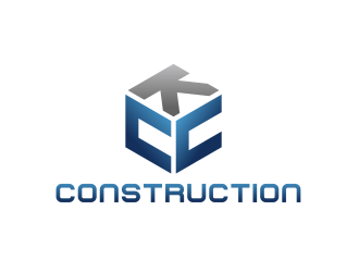 KCC Construction  logo design by serprimero