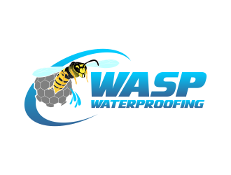 WASP WATERPROOFING logo design by beejo