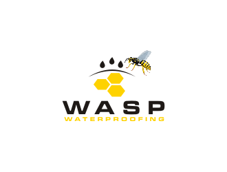 WASP WATERPROOFING logo design by Barkah