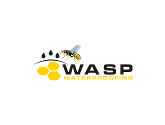 WASP WATERPROOFING logo design by Barkah