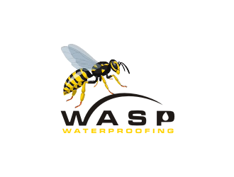 WASP WATERPROOFING logo design by Barkah