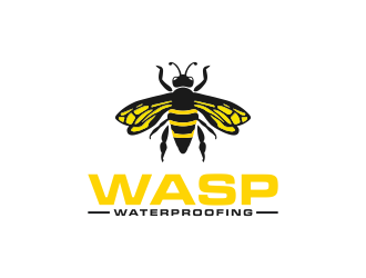 WASP WATERPROOFING logo design by BlessedArt