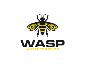 WASP WATERPROOFING logo design by BlessedArt