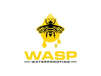 WASP WATERPROOFING logo design by BlessedArt