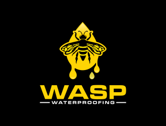WASP WATERPROOFING logo design by BlessedArt