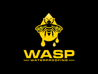 WASP WATERPROOFING logo design by BlessedArt