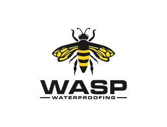 WASP WATERPROOFING logo design by BlessedArt