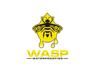 WASP WATERPROOFING logo design by BlessedArt