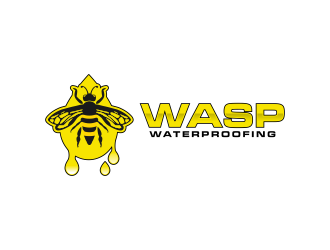 WASP WATERPROOFING logo design by BlessedArt