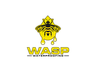 WASP WATERPROOFING logo design by BlessedArt