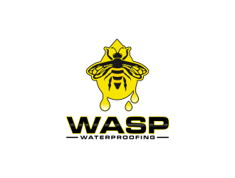 WASP WATERPROOFING logo design by BlessedArt