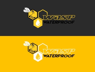 WASP WATERPROOFING logo design by Riyanworks