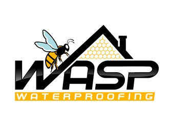 WASP WATERPROOFING logo design by DreamLogoDesign