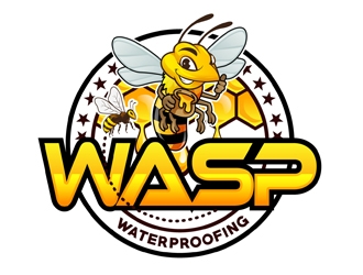 WASP WATERPROOFING logo design by DreamLogoDesign