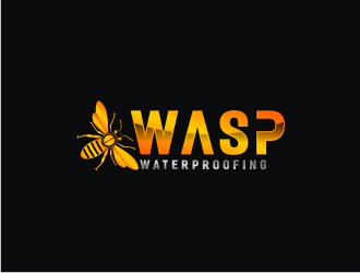 WASP WATERPROOFING logo design by bricton