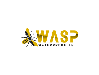 WASP WATERPROOFING logo design by bricton