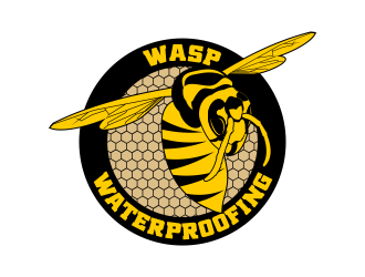 WASP WATERPROOFING logo design by beejo