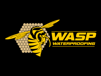 WASP WATERPROOFING logo design by beejo
