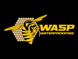 WASP WATERPROOFING logo design by beejo