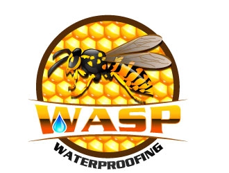 WASP WATERPROOFING logo design by uttam