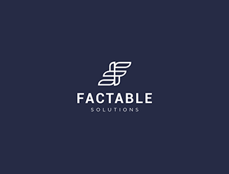 Factable Solutions logo design by blackcane
