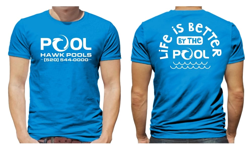 Pool Hawk Pools logo design by aura