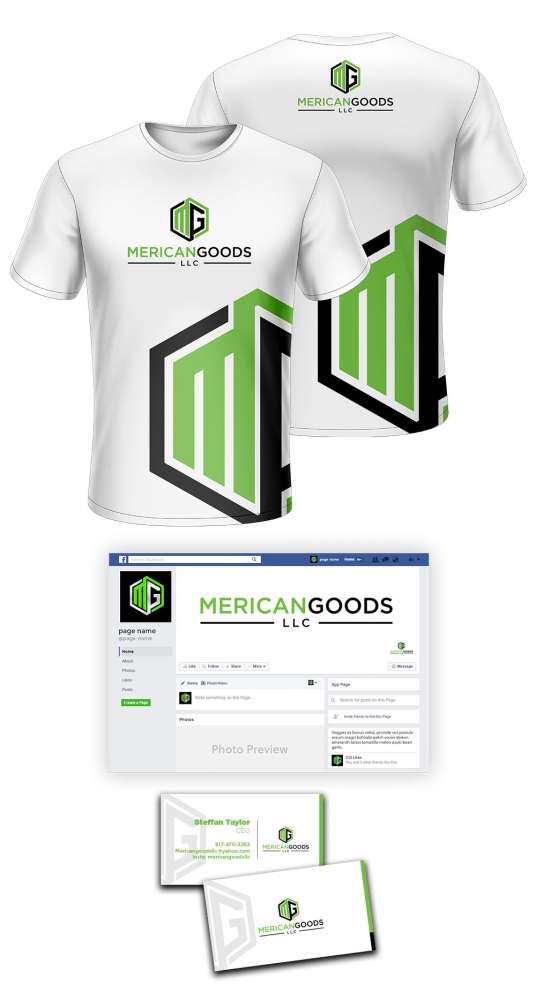 MericanGoods LLC logo design by Manolo