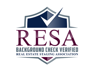 RESA Background Check Verified  logo design by lexipej