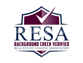 RESA Background Check Verified  logo design by lexipej