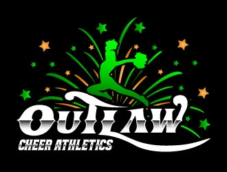 Outlaw Cheer Athletics logo design by daywalker