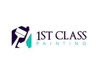1st Class Painting logo design by JessicaLopes