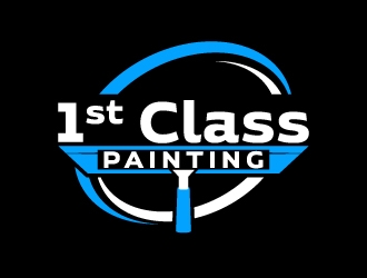 1st Class Painting logo design by LogOExperT