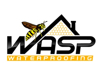 WASP WATERPROOFING logo design by DreamLogoDesign