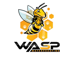 WASP WATERPROOFING logo design by DreamLogoDesign
