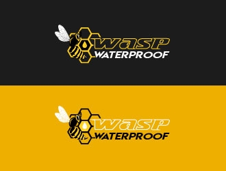 WASP WATERPROOFING logo design by Riyanworks