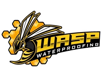 WASP WATERPROOFING logo design by daywalker