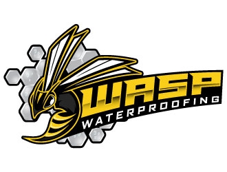 WASP WATERPROOFING logo design by daywalker